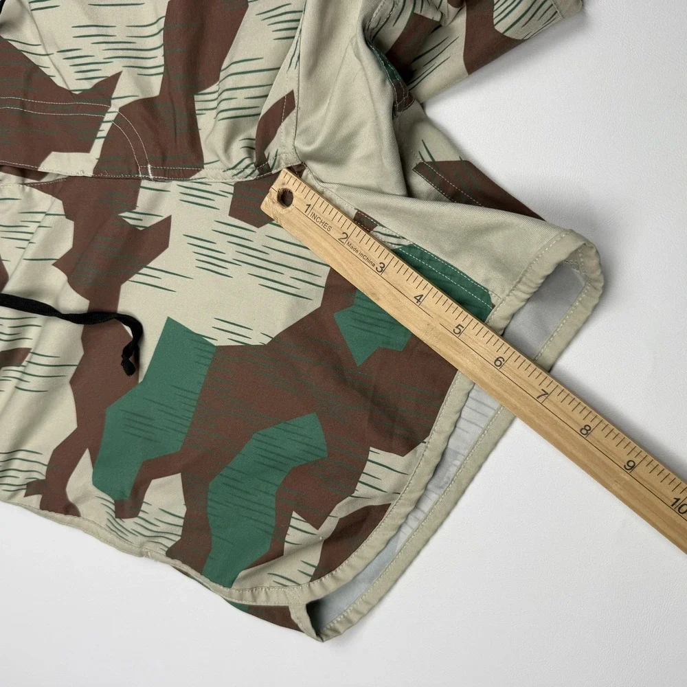 Tachuntfish Shorts Mens Small Beige Camo Swim Trunks Drawstring Hunting
